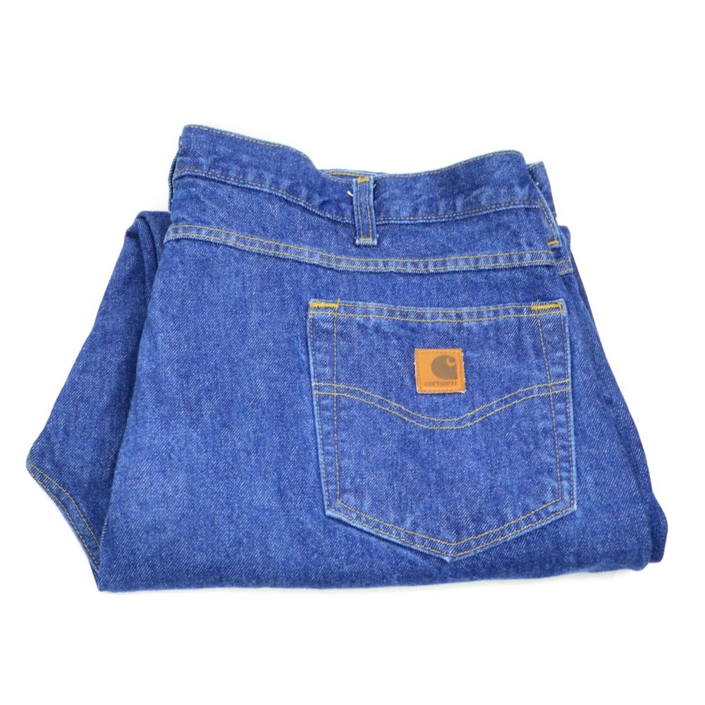 Carhartt Men's Size W44 L32 Blue Denim Jeans